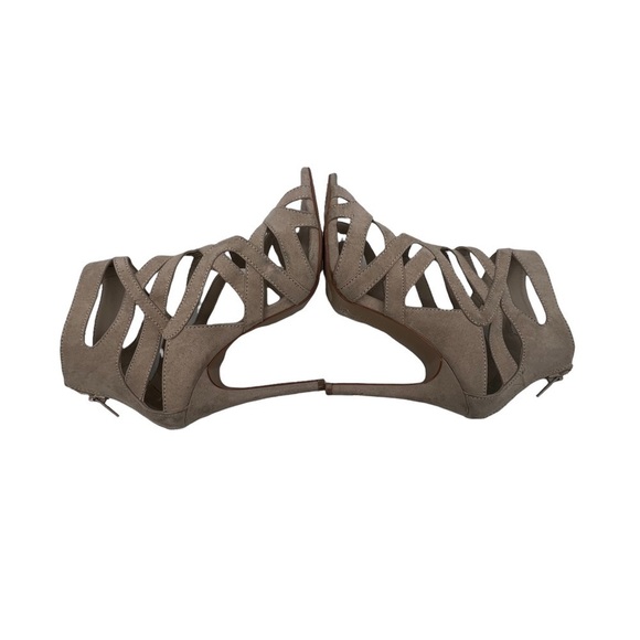 Aldo Tan Suede Gladiator Heeled Sandals Size 7.5 Women’s - Picture 6 of 10